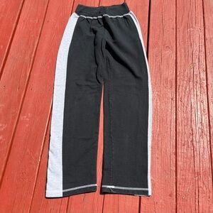 NY-5 Women’s Small Black Snd Gary Cotton Fleece Jogger Pants With Elastic Waist